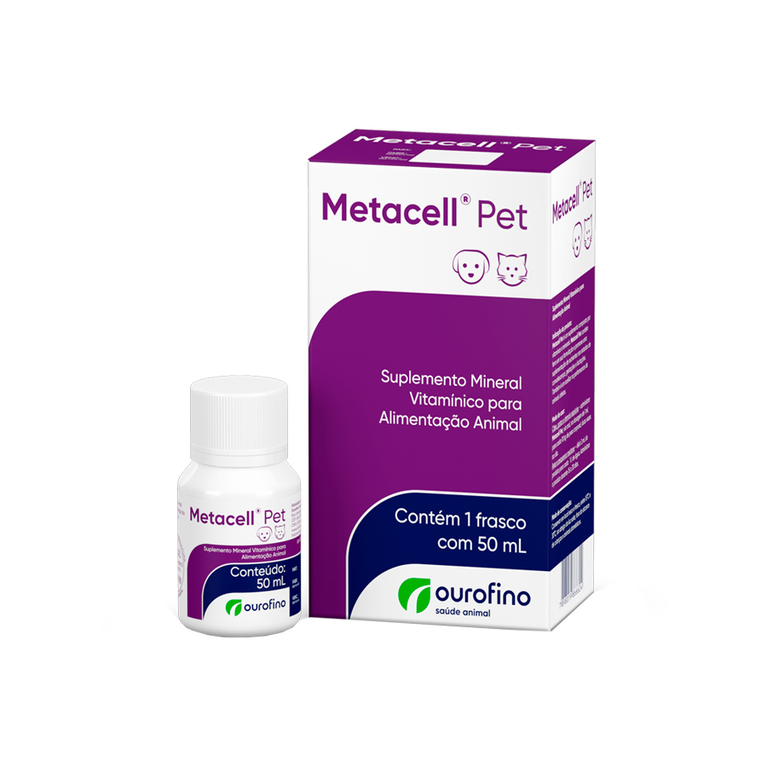 Suplemento Metacell Pet Ourofino para Cães e Gatos 50 mL