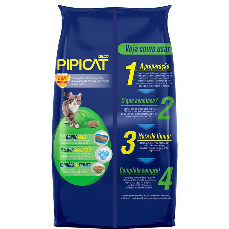 Areia Higiênica para Gatos Pipicat Classic