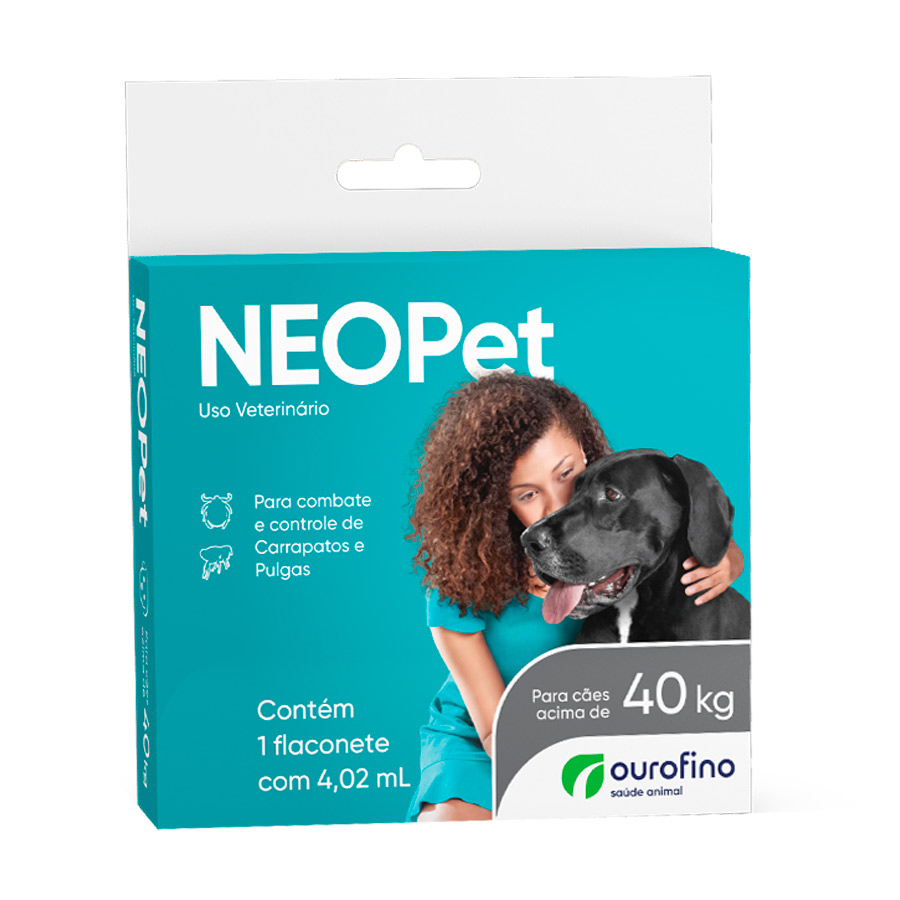 Antipulgas e Carrapatos Neopet Ourofino para Cães Acima de 40 Kg 4,02 mL