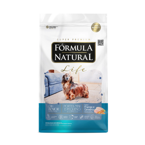 Ração Fórmula Natural Life para Cães Sênior de Porte Mini e Pequeno Sabor Frango