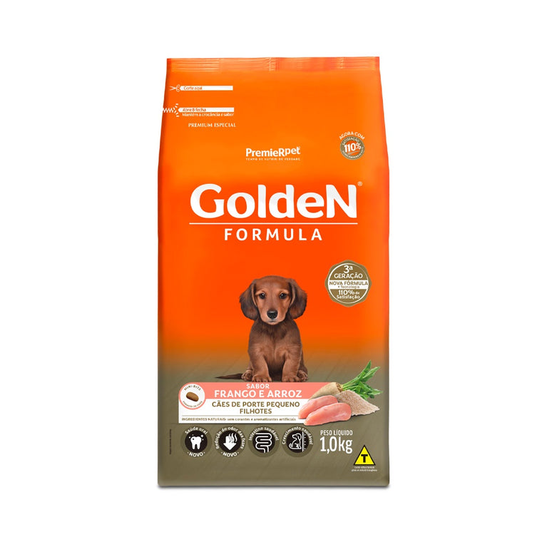 Ração Golden Fórmula Mini Bits para Cães Filhotes Sabor Frango - Loja Pet Mais