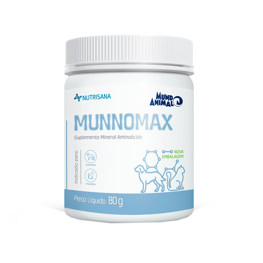 Suplemento Nutrisana Munnomax Mundo Animal para Cães e Gatos 80 g