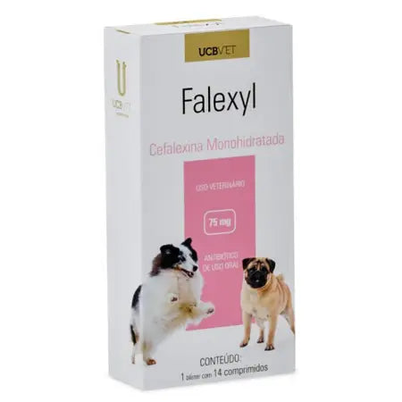 Antibiótico Falexyl UCBVET para Cães