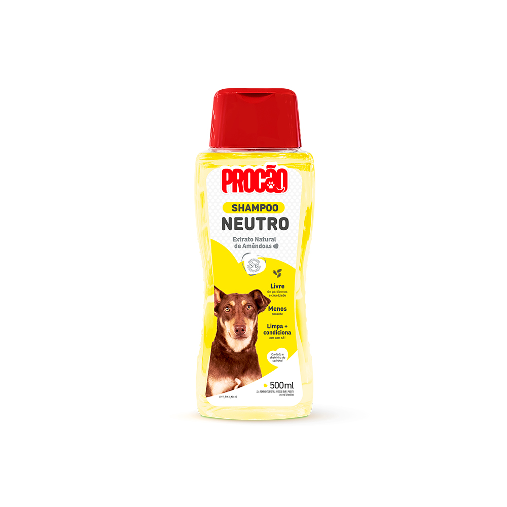 Shampoo Procão Neutro para Cães e Gatos 500 mL