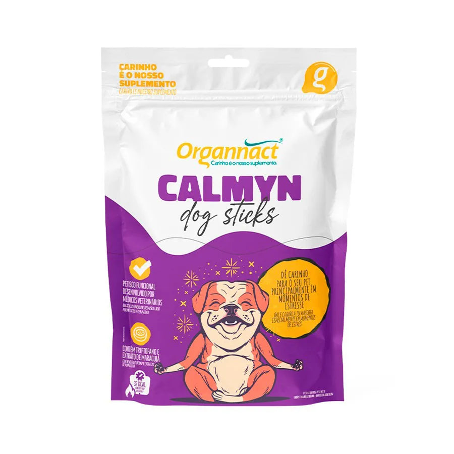 Suplemento Organnact Calmyn Dog Sticks para Cães 160 g