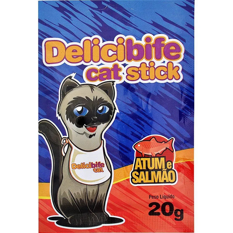 Bifinho Delicibife Cat Stick para Gatos Sabor Atum e Salmão 20 g