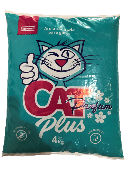 Areia Higiênica para Gatos Cat Plus Floral Argila Esmectita