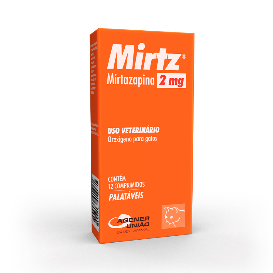 Mirtz Agener União para Gatos 2 mg 12 Comprimidos