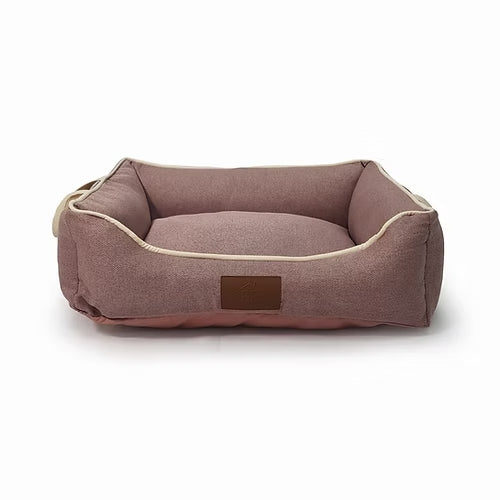 Cama Linho Balbek Fábrica Pet Rosé para Cães e Gatos