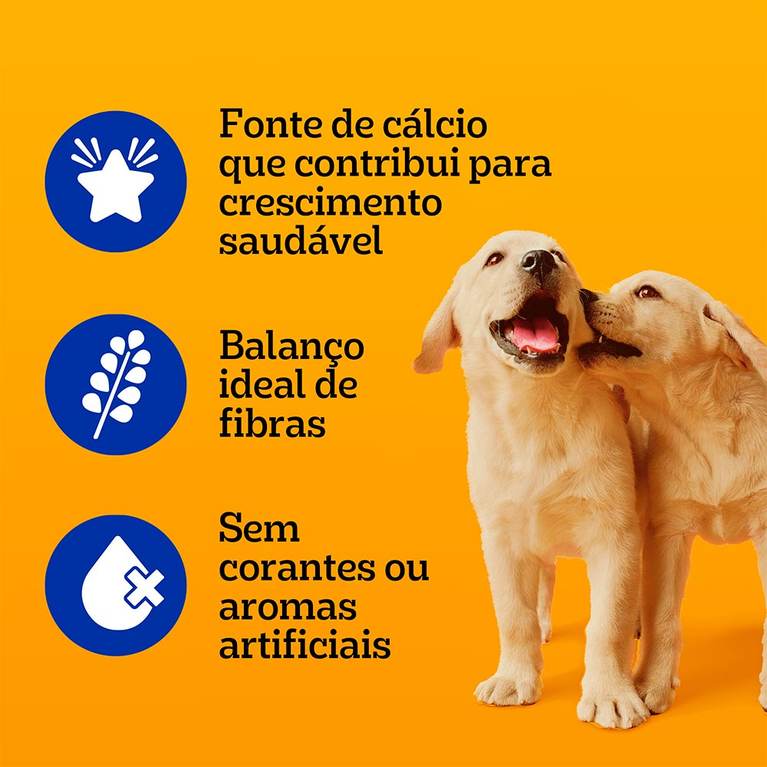 Ração Úmida Pedigree para Cães Filhotes Sabor Carne ao Molho Sachê 100 g