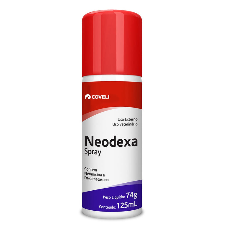 Antibiótico Neodexa Spray Coveli para Cães e Gatos 125 mL