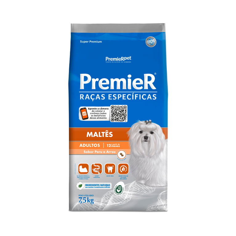 Ração PremieR Raças Específicas Maltês para Cães Adultos