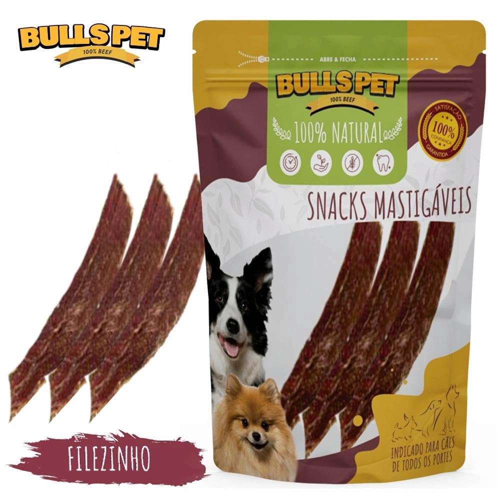 Petisco Puresnack Filezinho Carne Esôfago Flat para Cães 3 Unidades