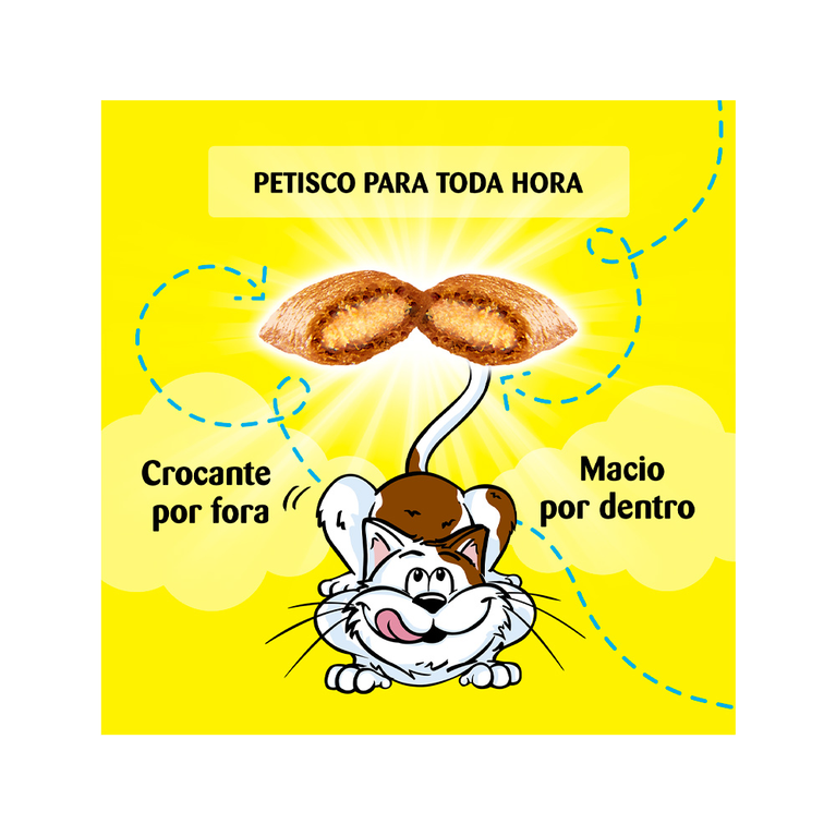 Petisco Dreamies para Gatos Adultos Sabor Carne Tentadora 40 g