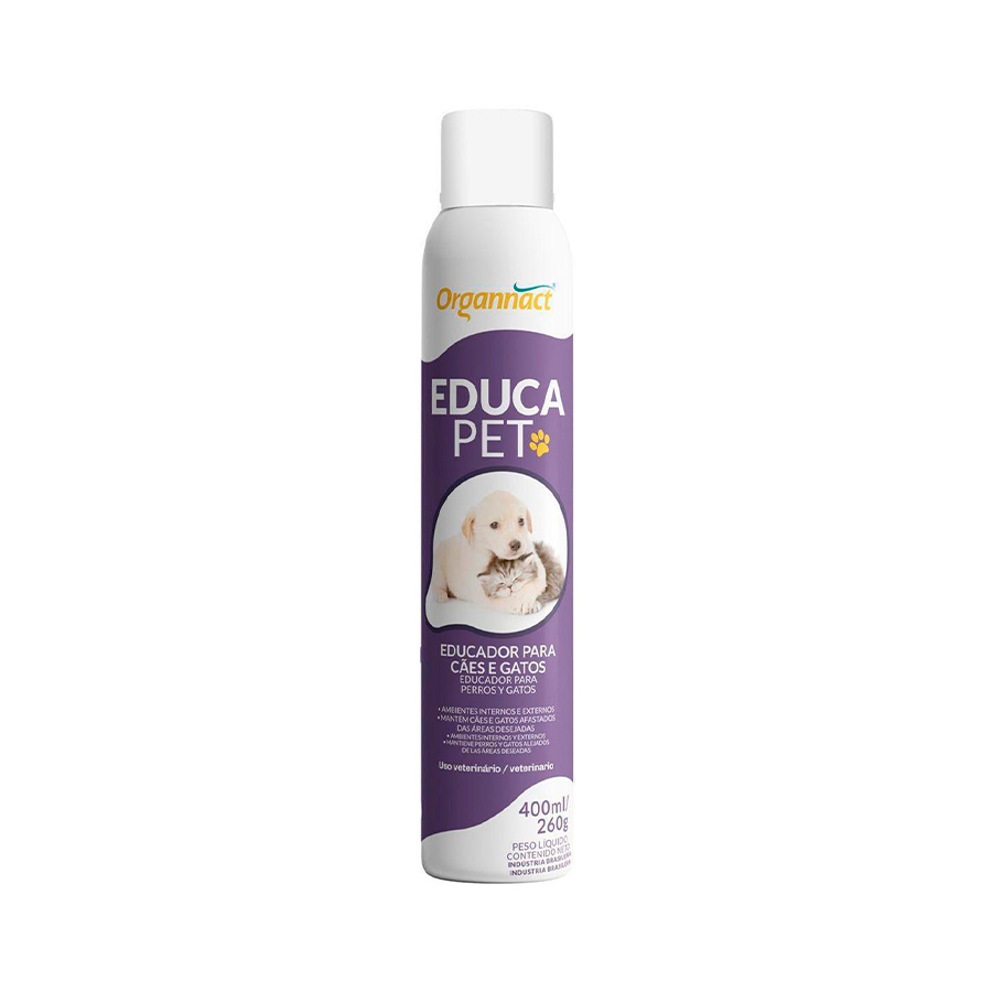 Adestramento e Comportamento Organnact Educa Pet Aerossol para Cães e Gatos 400 mL