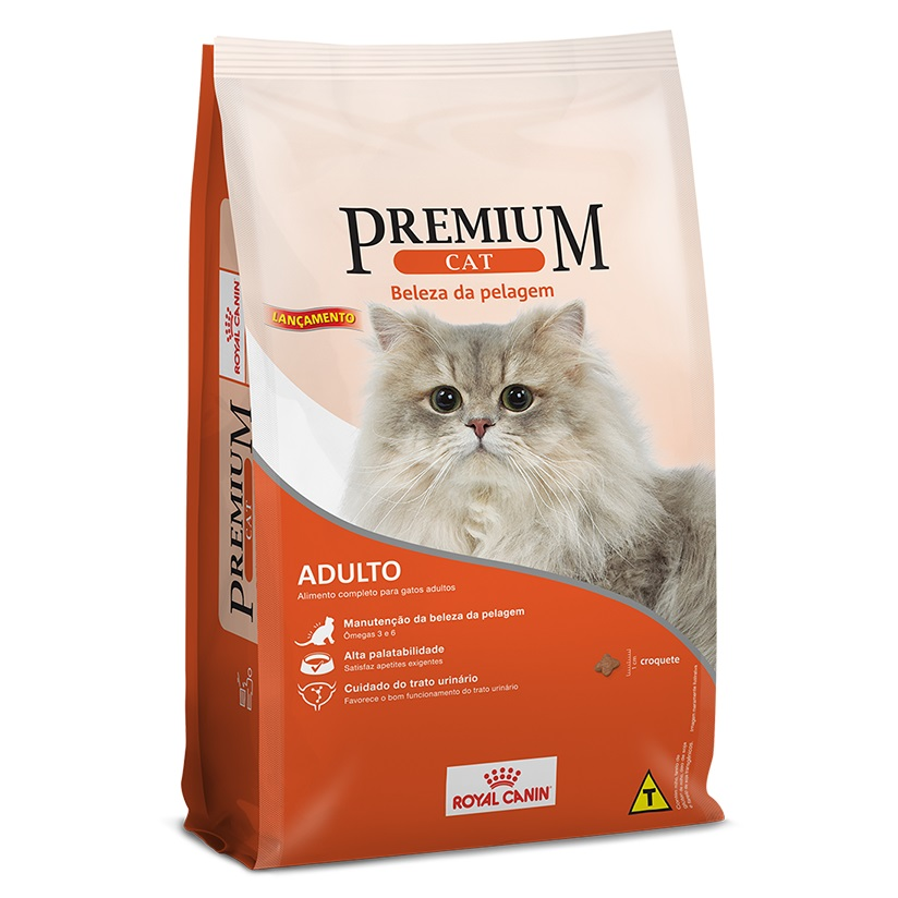 Ração Royal Canin Premium Cat Beleza da Pelagem para Gatos Adultos