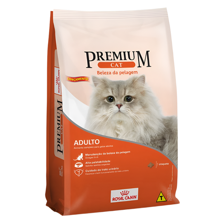 Ração Royal Canin Premium Cat Beleza da Pelagem para Gatos Adultos