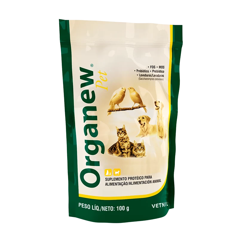 Suplemento Probiótico Organew Pet Vetnil para Cães e Gatos 100 g