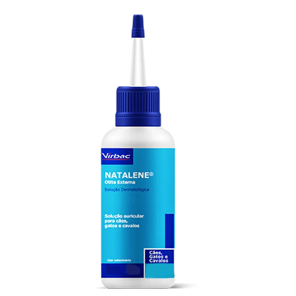 Solução Antiparasitária Auricular Virbac Natalene para Cães e Gatos 25 mL