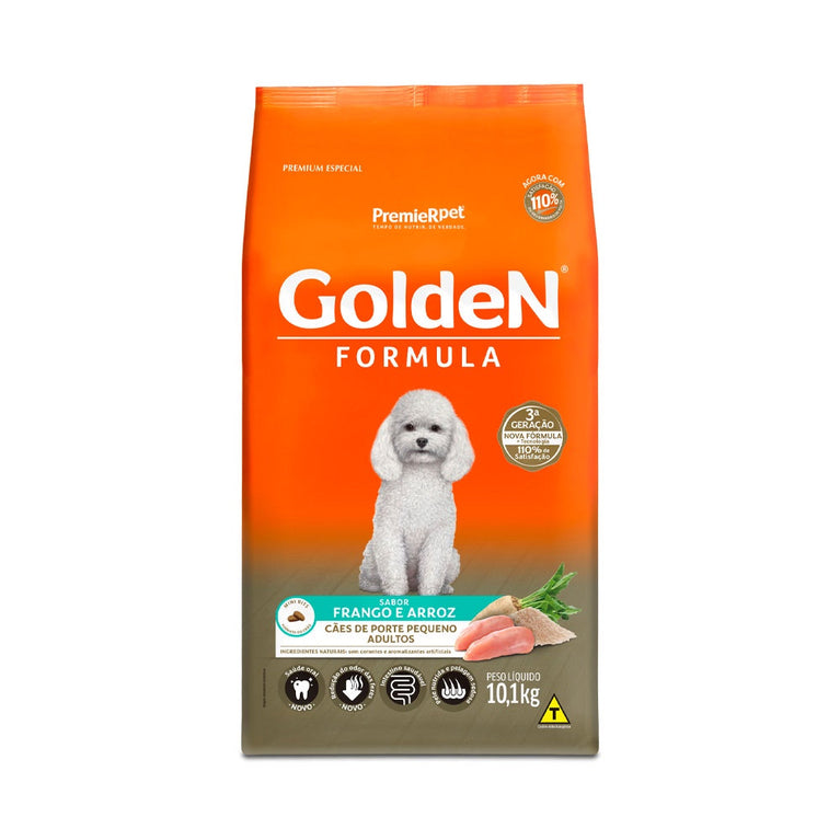 Ração Golden Fórmula Mini Bits para Cães Adultos Sabor Frango