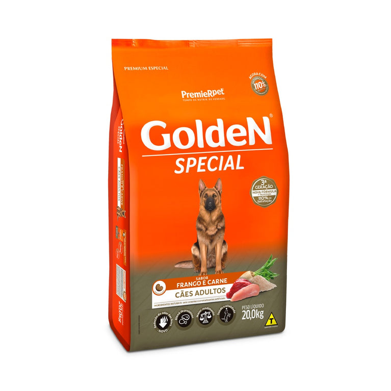 Ração Golden Special para Cães Adultos Sabor Frango e Carne