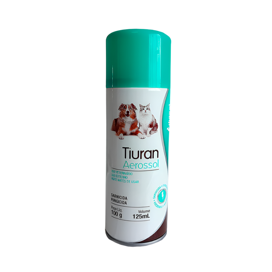 Sarnicida Duprat Tiuran Aerosol para Cães e Gatos 100 g/125 mL