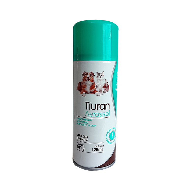 Sarnicida Duprat Tiuran Aerosol para Cães e Gatos 100 g/125 mL