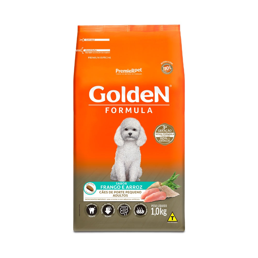 Ração Golden Fórmula Mini Bits para Cães Adultos Sabor Frango - Loja Pet Mais