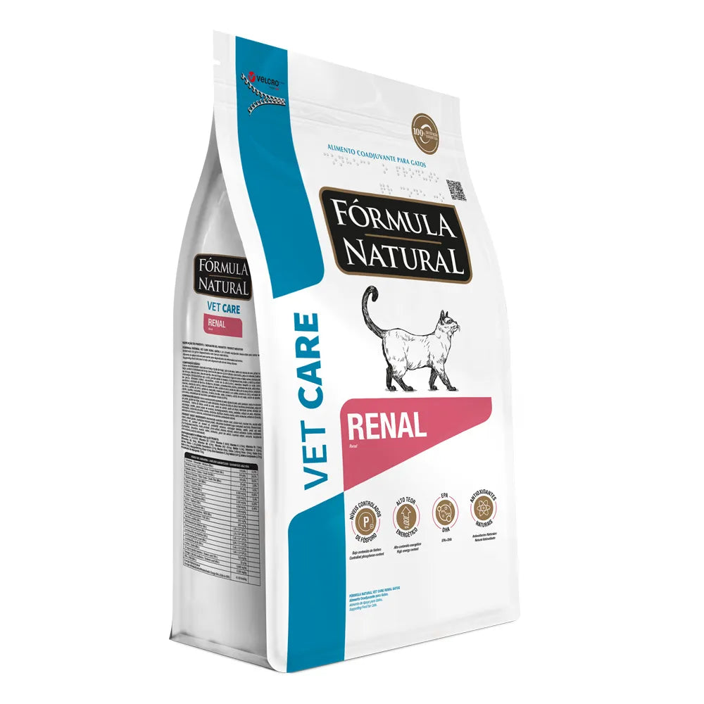 Ração Fórmula Natural Vet Care Renal para Gatos Adultos com Doença Renal Crônica 1,5kg