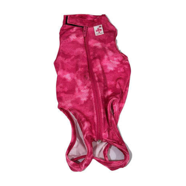 Roupa Cirúrgica Pós Castração Pet Med Regular Dry Light Supreme para Gato Rosa