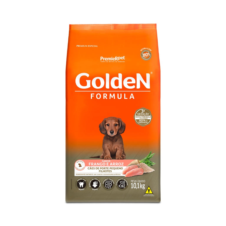 Ração Golden Fórmula Mini Bits para Cães Filhotes Sabor Frango