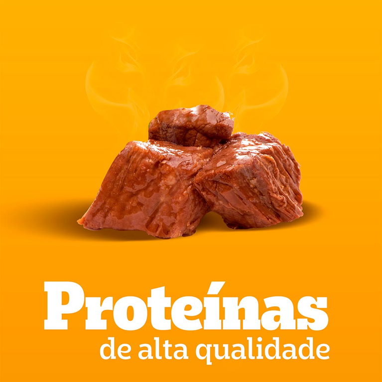 Ração Úmida Pedigree para Cães Filhotes Sabor Carne ao Molho Sachê 100 g