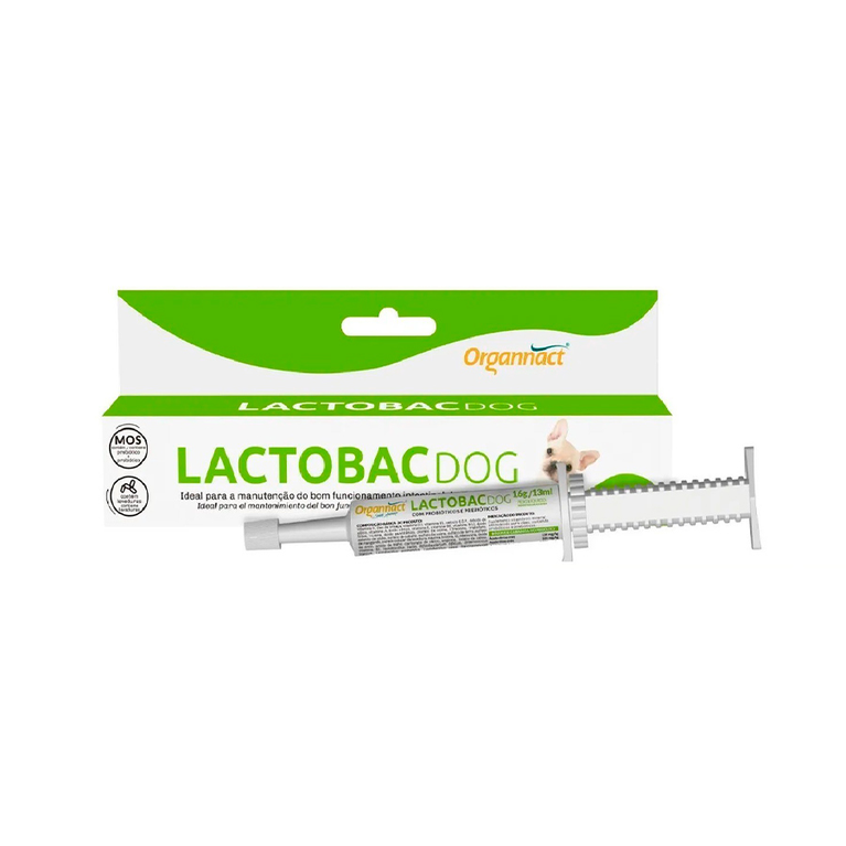 Suplemento Organnact Lactobac Dog para Cães 16 g