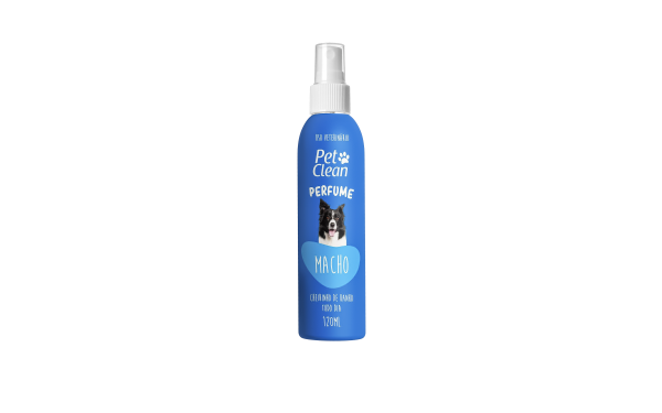 Perfume Pet Clean para Cães e Gatos Machos 120 mL