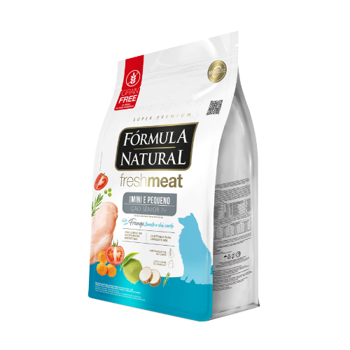 Ração Fórmula Natural Fresh Meat para Cães Sênior de Porte Mini e Pequeno Sabor Frango