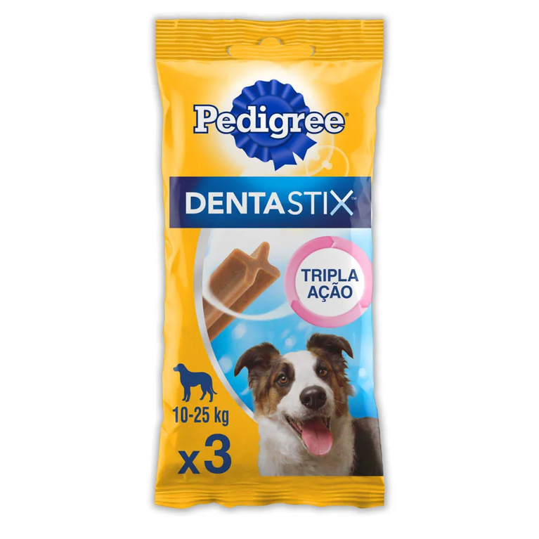 Petisco Pedigree Dentastix Cuidado Oral para Cães Adultos de Raças Médias