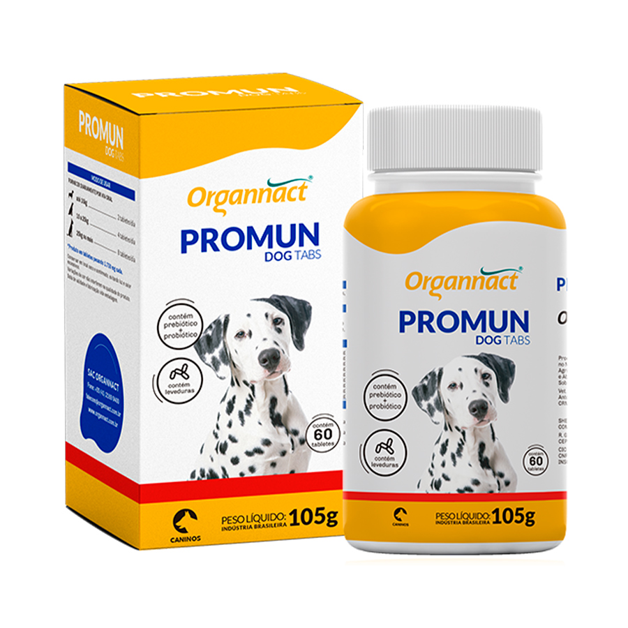 Suplemento Organnact Promun Dog Tabs para Cães 52,5 g 30 Comprimidos