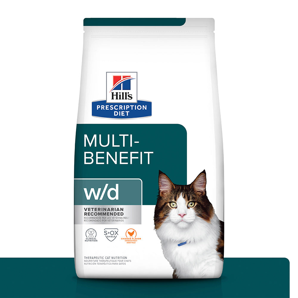 Ração Hills Prescription Diet W/D Controle do Peso e Glicêmico para Gatos Adultos Diabéticos 1,8 Kg