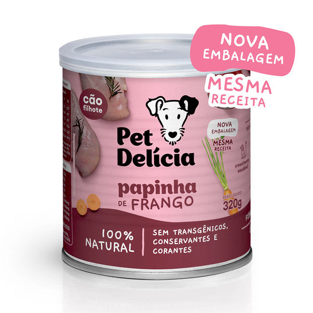 Ração Úmida Pet Delicia para Cães Papinha de Frango