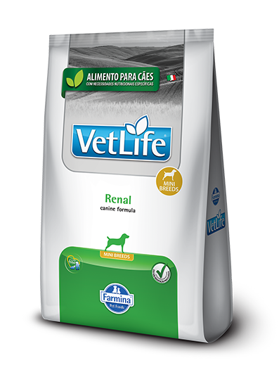 Ração para Cães Farmina Vet Life Natural Renal Raças Mini Adultos