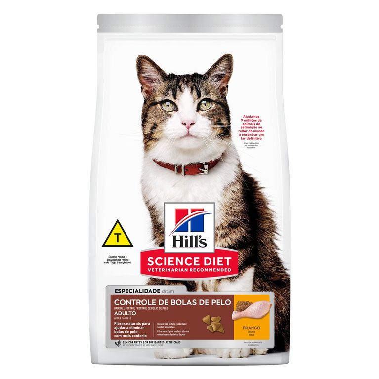 Ração Hill's Science Diet Controle Bolas de Pelo para Gatos Adultos