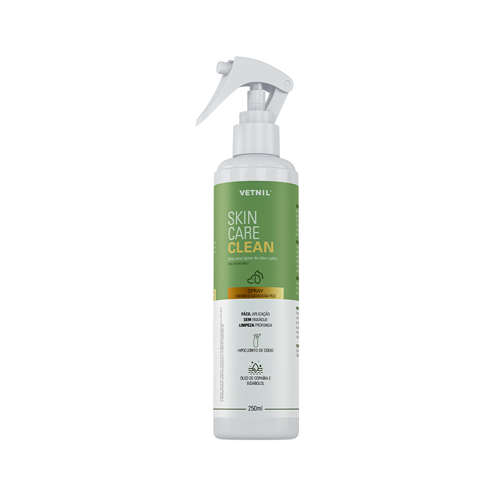 Spray Skin Care Clean Vetnil para Cães e Gatos 250 mL