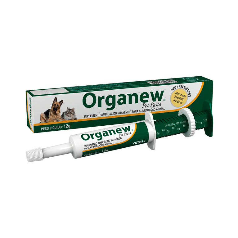 Suplemento Organew Pet Pasta Vetnil para Cães e Gatos 12 g